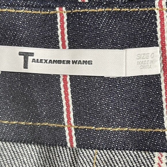 T Alexander Wang Womens Striped Cotton Mini Skirt Size 6 - Picture 4 of 8